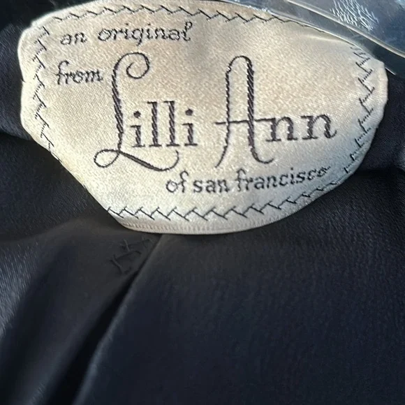 Lilli Ann of San Francisco Short Black Fitted Jacket Cubic Zircona Accents